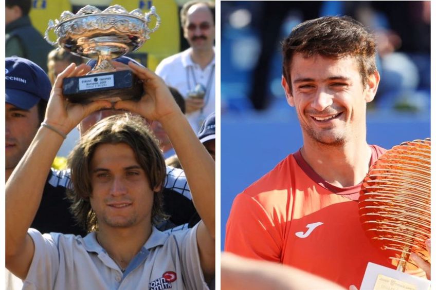 David Ferrer, campion la București 2002, și Mariano Navone, în 2026 Foto: GSP
