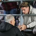 Cristiano Bergodi, revedere cu un fost elev la finalul meciului dintre Rapid și Universitatea Cluj / foto: Ionuț Iordache GSP