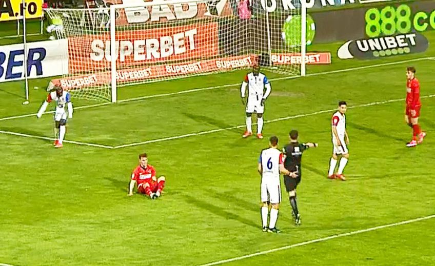 Darius Olaru a obținut ușor un penalty în minutul 72 al meciului dintre FC Botoșani și FCSB, la scorul de 1-2.