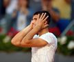 Imagini din meciul Carlos Alcaraz - Rafael Nadal / Sursă foto: Guliver/Getty Images