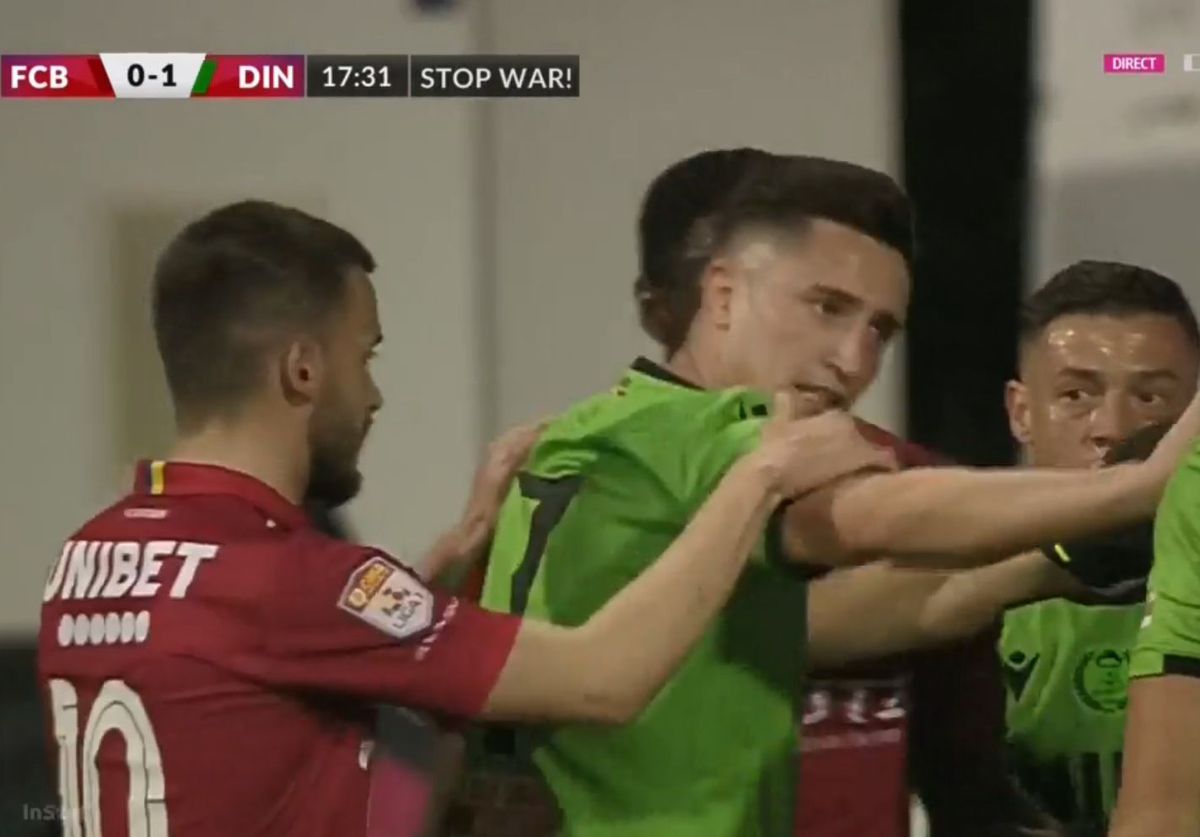 Dinamo, în „10” o repriză » Confuzie totală la Botoșani: de ce a fost eliminat Balthazar Pierret