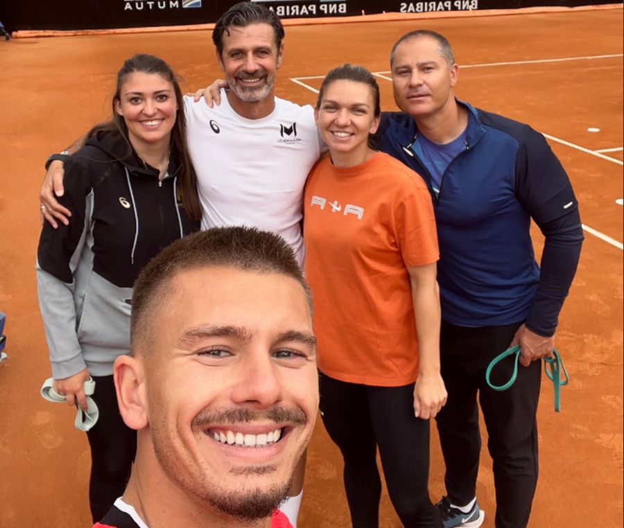 Simona Halep și Mouratoglou au ajuns la Roma » Primele imagini de la antrenamente + mesajul francezului: „Abia așteptăm”