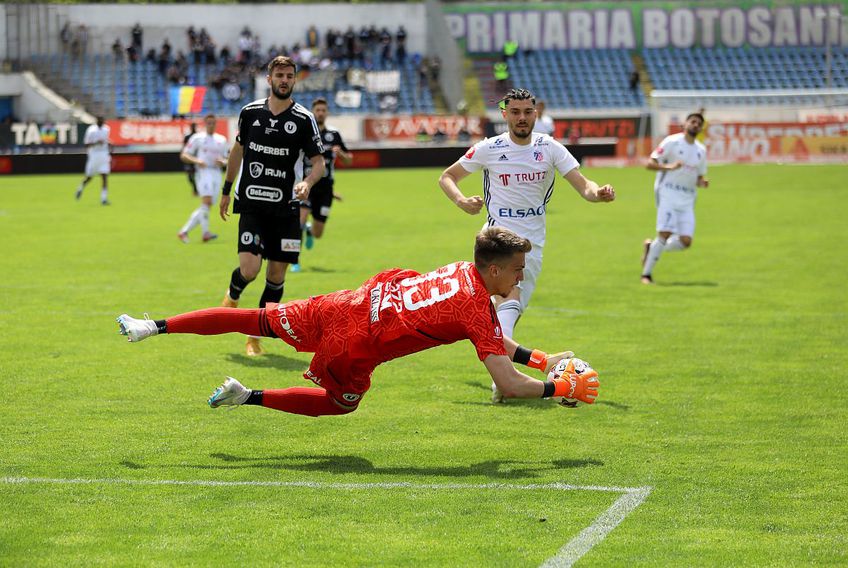 FC Botoșani - U Cluj 0-0, în etapa 7 din play-out SuperLigă. Clasamentul actualizat