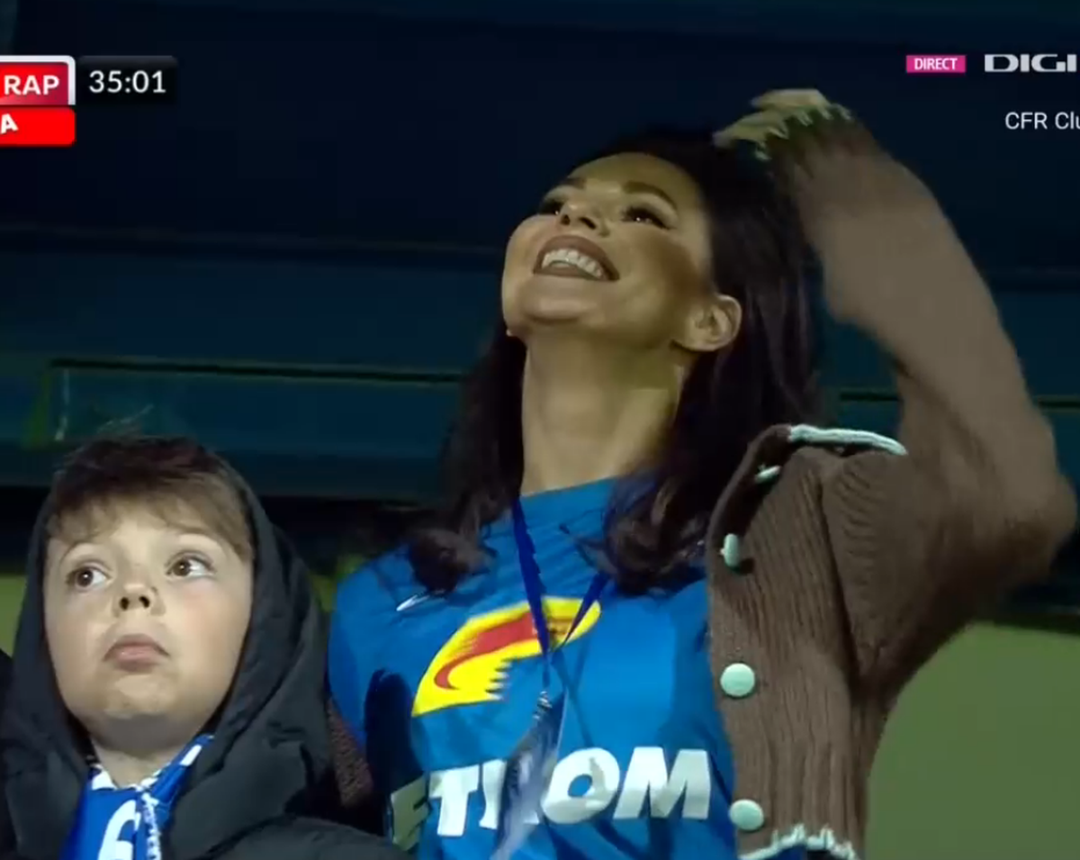 Cea mai sexy fană a Farului a făcut spectacol la meciul cu Rapid » S-a dezlănțuit în tribune, apoi a postat un mesaj ironic: „Nu plânge!”