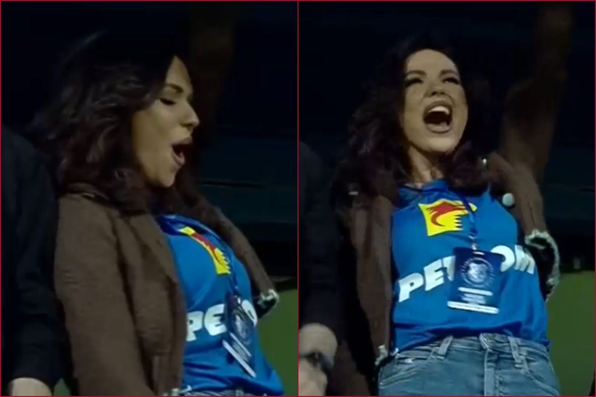 Cea mai sexy fană a Farului a făcut spectacol la meciul cu Rapid » S-a dezlănțuit în tribune, apoi a postat un mesaj ironic: „Nu plânge!”