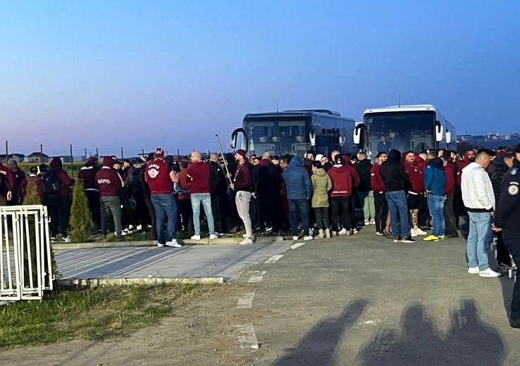 Fanii Rapidului, înaintea partidei cu Farul / FOTO: Andrei Petrescu (GSP.ro)