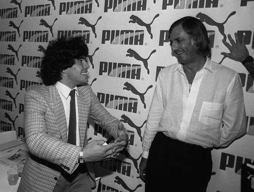 O poză de colecție, Luis Cesar Menotti, alături de Diego Maradona în 1982 / Foto: Imago