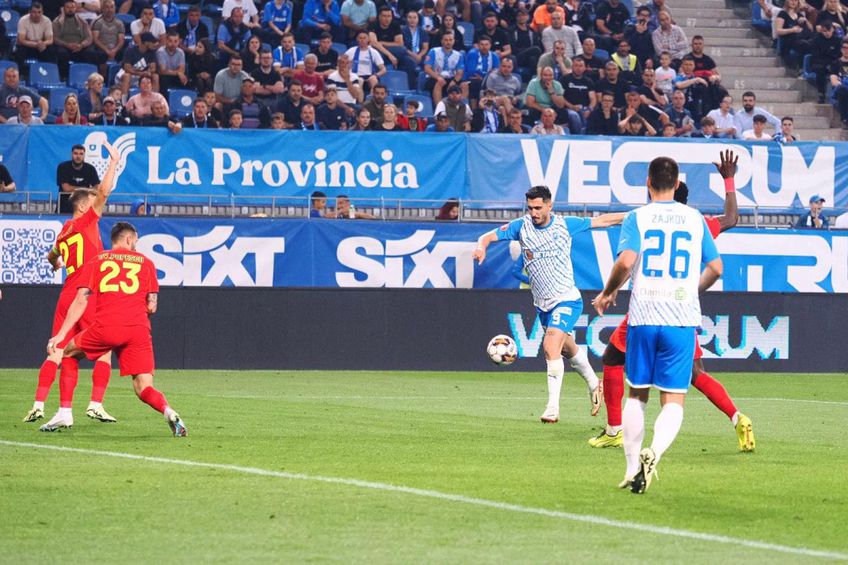 Universitatea Craiova - FCSB. Andrei Ivan (27 de ani), atacantul oltenilor, a marcat și împotriva roș-albaștrilor.