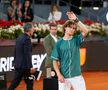 Andrey Rublev, victorios la Madrid după finala cu Felix Auger-Aliassime / FOTO: Imago
