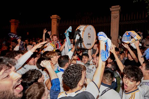 Fanii lui Real Madrid au pornit fiesta încă de sâmbătă seară / Foto: GettyImages