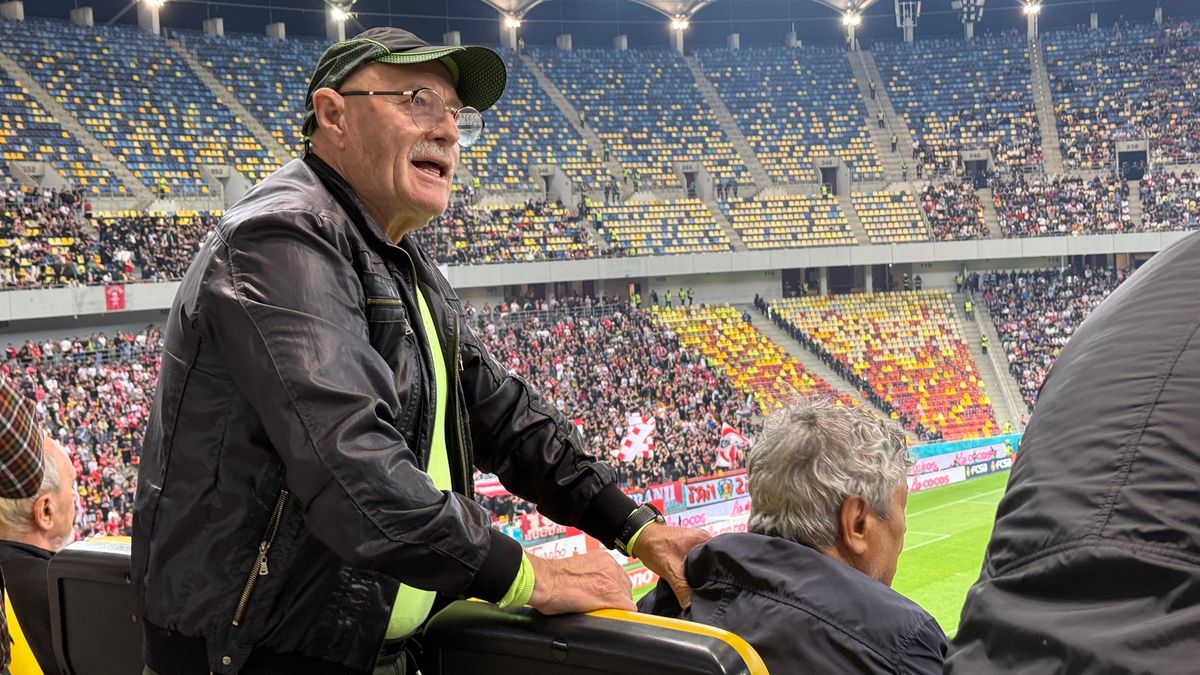 Momente inedite pe Arena Națională, cu Mircea Lucescu în prim-plan! Selecționerul a beneficiat de masaj pe toată durata meciului FCSB - Dinamo