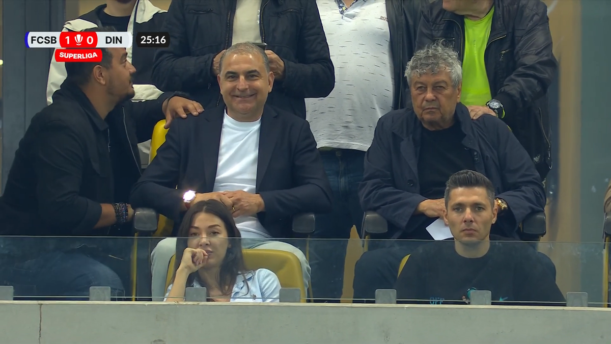 Momente inedite pe Arena Națională, cu Mircea Lucescu în prim-plan! Selecționerul a beneficiat de masaj pe toată durata meciului FCSB - Dinamo