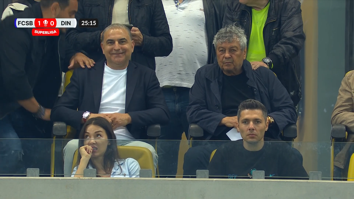 Momente inedite pe Arena Națională, cu Mircea Lucescu în prim-plan! Selecționerul a beneficiat de masaj pe toată durata meciului FCSB - Dinamo