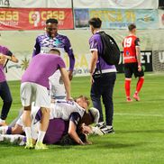 Sărbătoare la Mioveni, după ce FC Argeș a promovat, foto: Andrei Furnigă / GSP