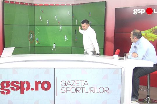Azi, la GSP Live, Raul Rusescu, 36 de ani, a analizat 3 faze din derby-ul FCSB - Dinamo 3-1. La un moment dat, fostul golgheter al roș-albaștrilor s-a ridicat de pe scaun pentru a evidenția poziționarea jucătorilor campioanei și erorile dinamoviștilor.
