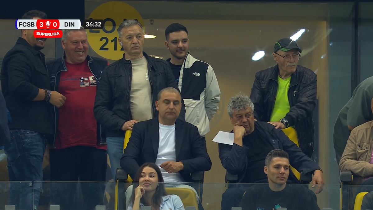 Momente inedite pe Arena Națională, cu Mircea Lucescu în prim-plan! Selecționerul a beneficiat de masaj pe toată durata meciului FCSB - Dinamo