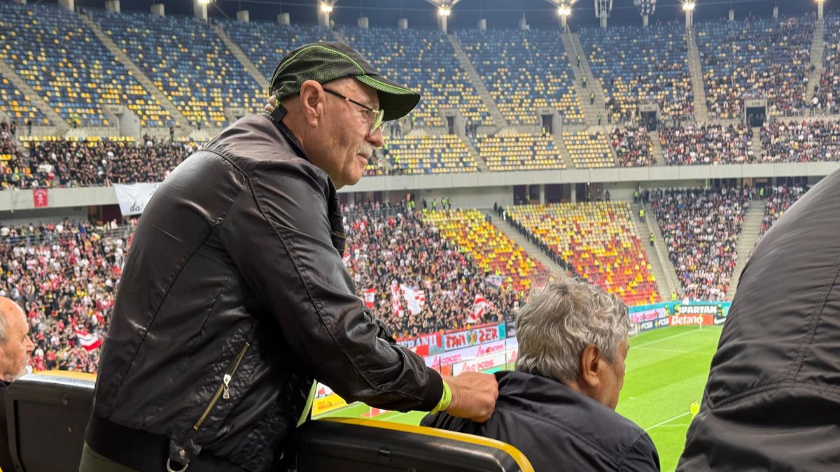 Momente inedite pe Arena Națională, cu Mircea Lucescu în prim-plan! Selecționerul a beneficiat de masaj pe toată durata meciului FCSB - Dinamo