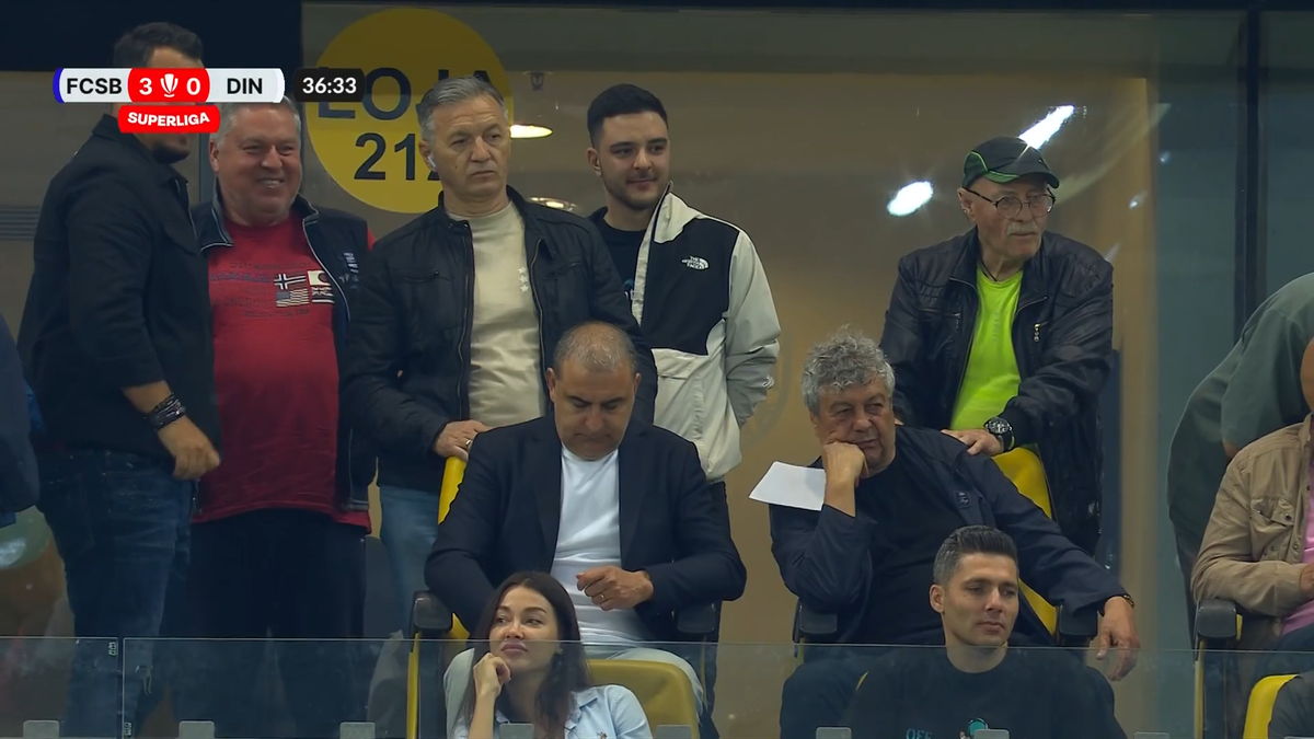 Momente inedite pe Arena Națională, cu Mircea Lucescu în prim-plan! Selecționerul a beneficiat de masaj pe toată durata meciului FCSB - Dinamo