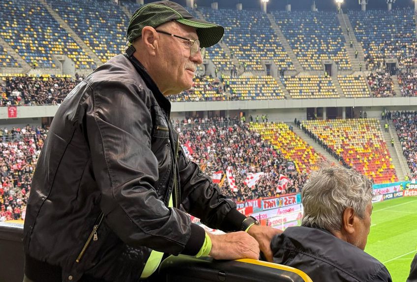 GALERIE FOTO Momente inedite pe Arena Națională, cu Mircea Lucescu în prim-plan! Selecționerul a beneficiat de masaj pe toată durata meciului FCSB - Dinamo
