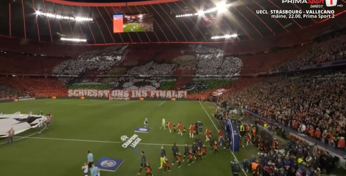 „Duceți-ne în finală!” » Scenografie de vis la Bayern - PSG, în semifinalele Ligii Campionilor