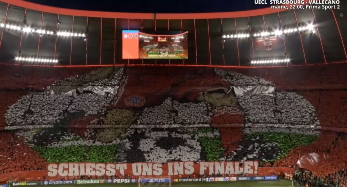 „Duceți-ne în finală!” » Scenografie de vis la Bayern - PSG, în semifinalele Ligii Campionilor