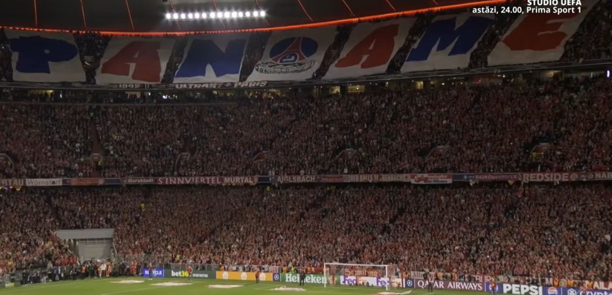 „Duceți-ne în finală!” » Scenografie de vis la Bayern - PSG, în semifinalele Ligii Campionilor