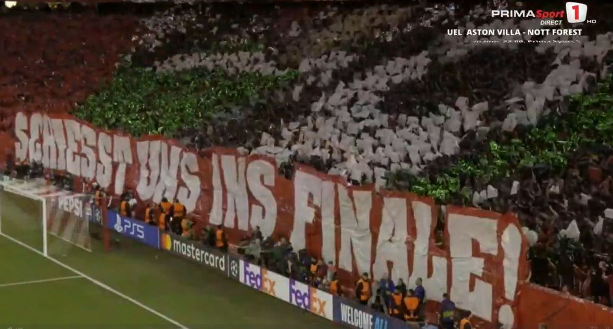 Scenografia lui Bayern la meciul cu PSG din semifinalele Ligii Campionilor