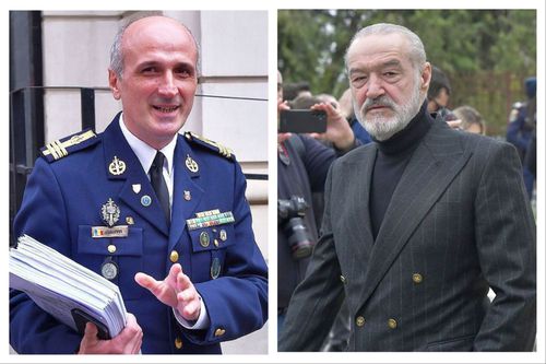 Florin Talpan (în stânga) și Gigi Becali