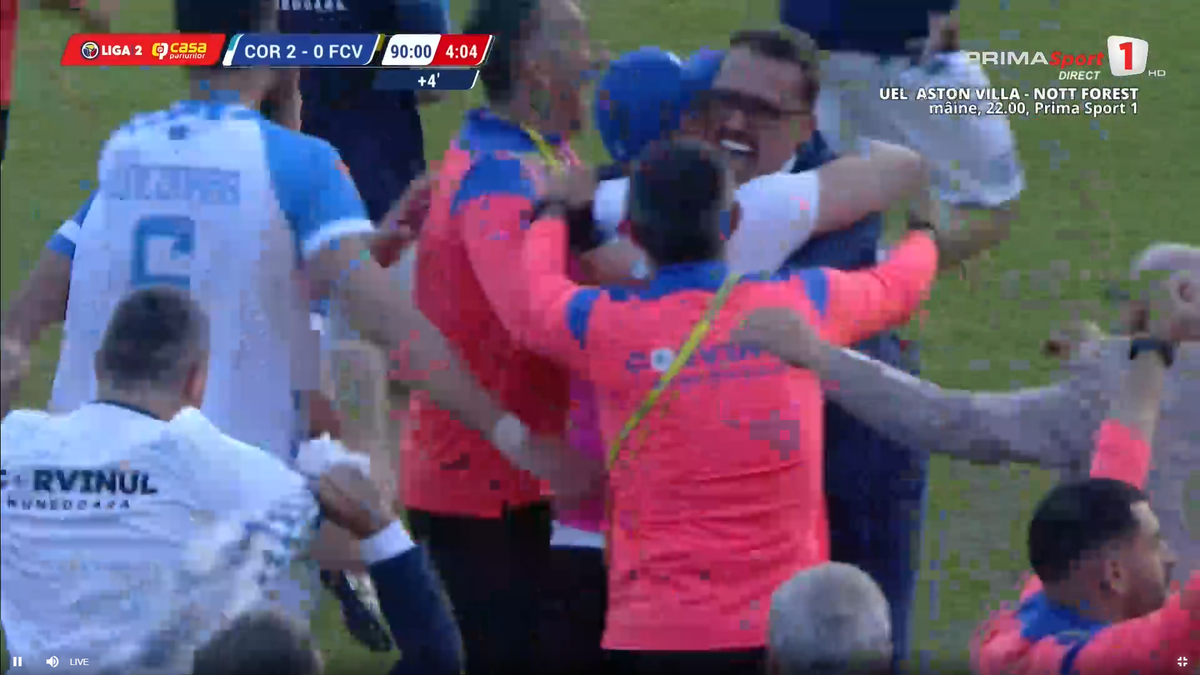 Imaginile bucuriei » Corvinul a declanșat fiesta, după promovarea matematică în Superliga