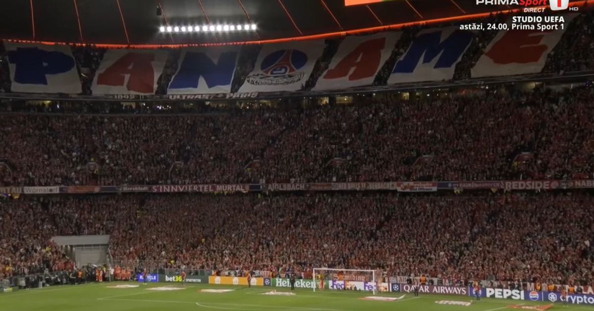 „Duceți-ne în finală!” » Scenografie de vis la Bayern - PSG, în semifinalele Ligii Campionilor
