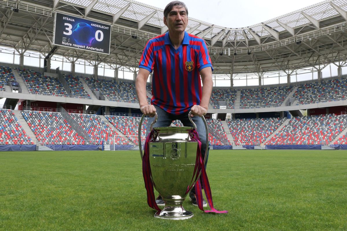 Gazeta a recreat imaginea celebră cu Victor Pițurcă pe Ghencea » „Steaua ‘86 a avut cei mai buni jucători, apoi vin Hagi, Dobrin și Balaci”