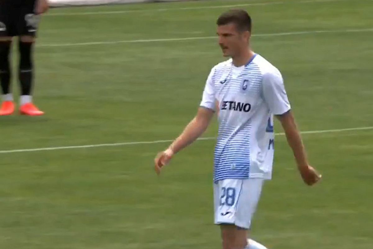 FOTO Alarmă pentru Cristiano Bergodi la Craiova: Mihăilă s-a accidentat cu Viitorul