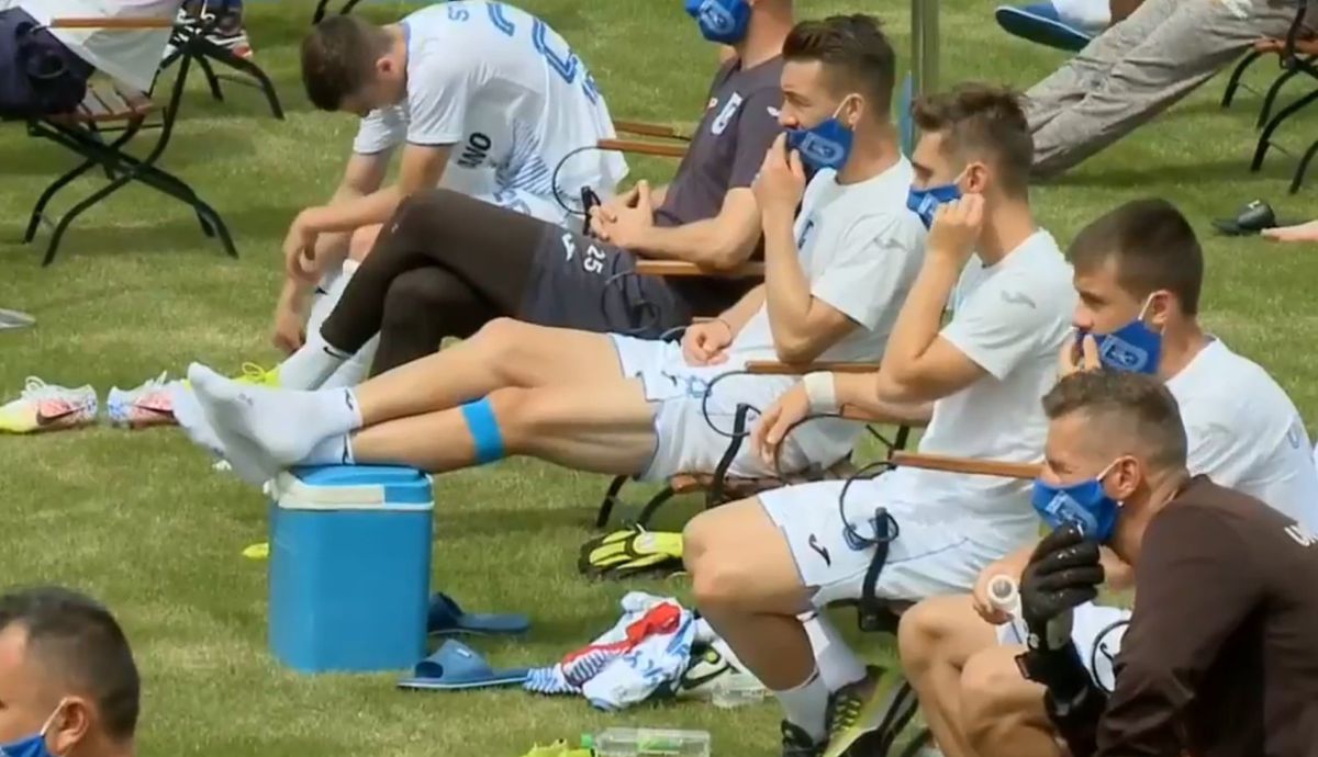 FOTO Alarmă pentru Cristiano Bergodi la Craiova: Mihăilă s-a accidentat cu Viitorul