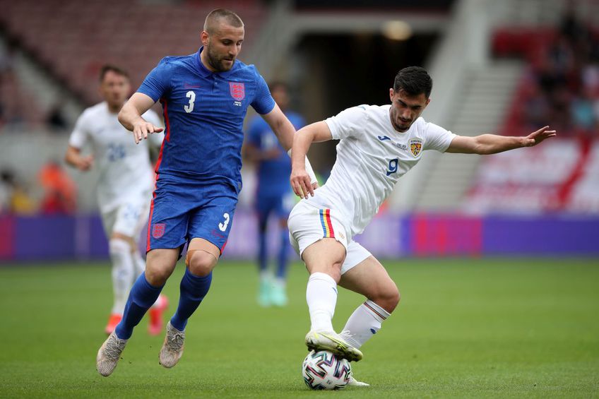 România ar fi trebuit să primească un penalty în finalul meciului cu Angli / foto: Guliver/Getty Images