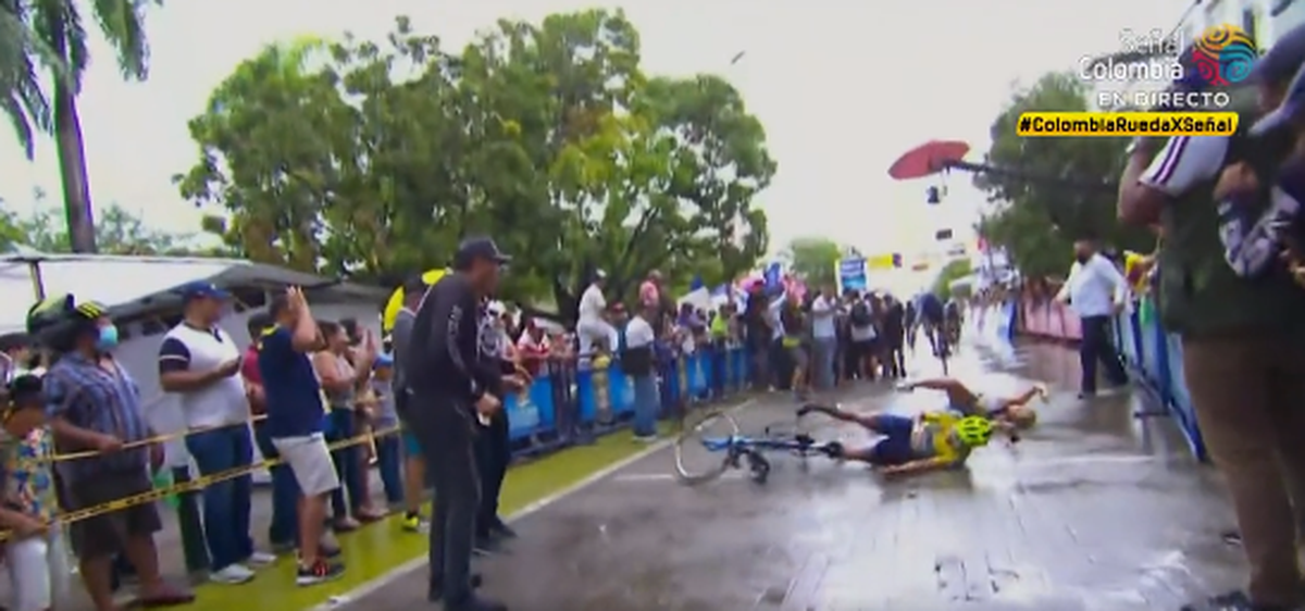 Accident incredibil în Turul Columbiei