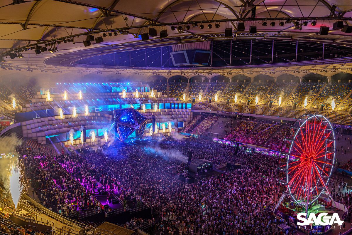 SAGA Festival, evenimentul care a izgonit-o pe FCSB din București, s-a încheiat » Cum s-a transformat Arena Națională în timpul week-end-ului