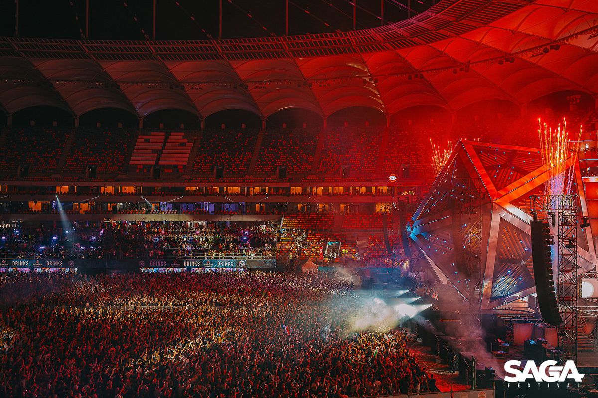 SAGA Festival, evenimentul care a izgonit-o pe FCSB din București, s-a încheiat » Cum s-a transformat Arena Națională în timpul week-end-ului