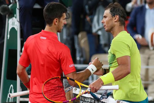 Rafael Nadal, în dreapta, e liderul actual în clasamentul turneelor majore câștigate / Sursă foto: Imago Images