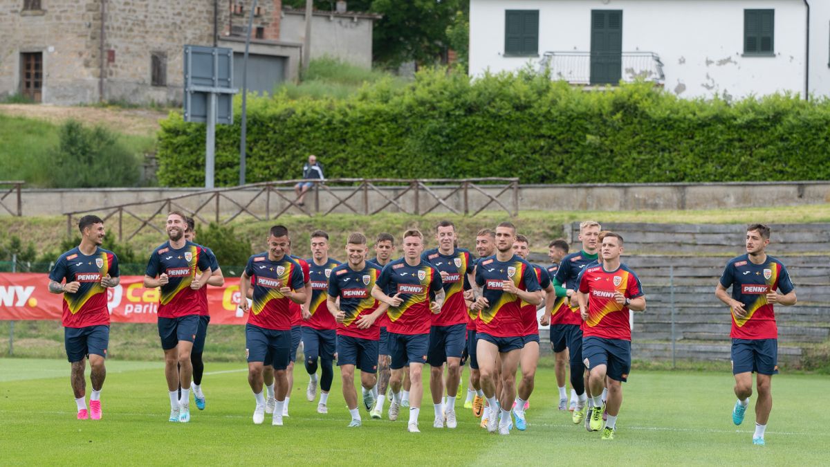 Primul antrenament al naționalei U21 în Italia