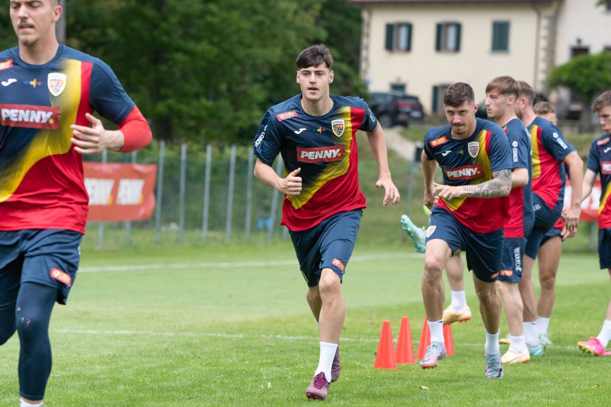 Primul antrenament al naționalei U21 în Italia