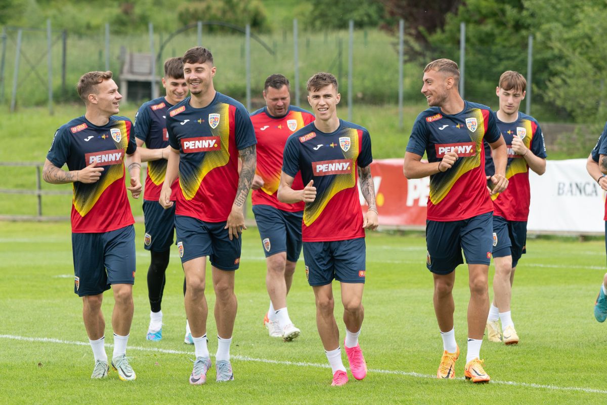 Primul antrenament al naționalei U21 în Italia