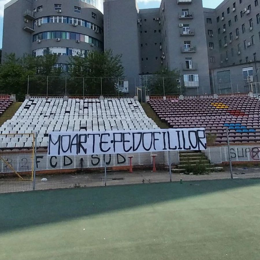 Mesaj macabru afișat de FCD Sud pe arena din „Ștefan cel Mare” » Amenințare cu moartea