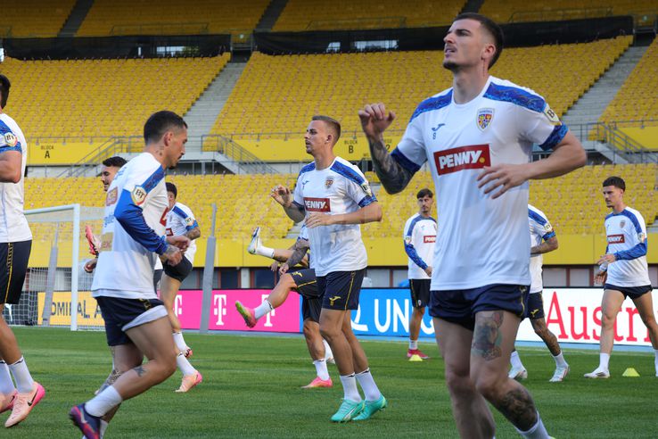 Antrenamentul oficial al echipei naţionale la Viena FOTO: Ionuţ Iordache (GSP)