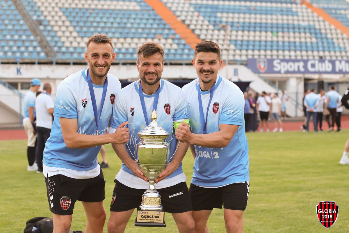 După 11 ani, numele Gloria Bistrița e din nou în Liga 2! Unul dintre artizanii promovării explică ce urmează: „Momentan nu putem urca în Superligă”