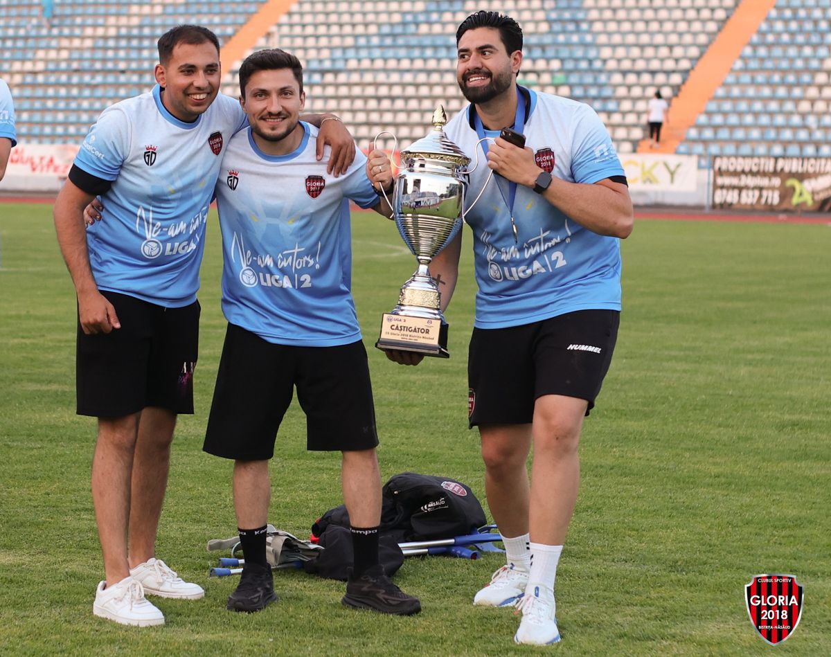 După 11 ani, numele Gloria Bistrița e din nou în Liga 2! Unul dintre artizanii promovării explică ce urmează: „Momentan nu putem urca în Superligă”