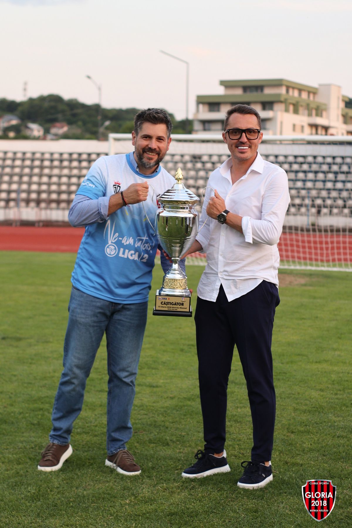 După 11 ani, numele Gloria Bistrița e din nou în Liga 2! Unul dintre artizanii promovării explică ce urmează: „Momentan nu putem urca în Superligă”