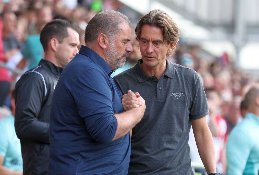 Ange Postecoglou și Thomas Frank, trecutul și prezentul băncii tehnice a lui Tottenham / Foto: Imago Verdict pentru Drăgușin după înlocuirea antrenorului: „Nu-i va fi mai ușor la Tottenham. Este singura soluție!”