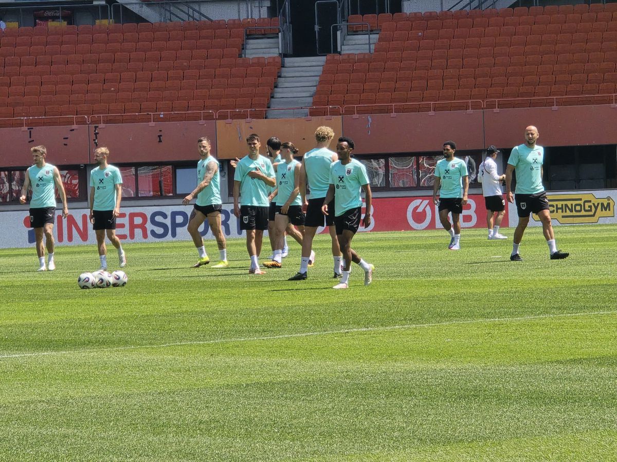 Austria, antrenament oficial, înainte de partida cu România // 06.06.2025