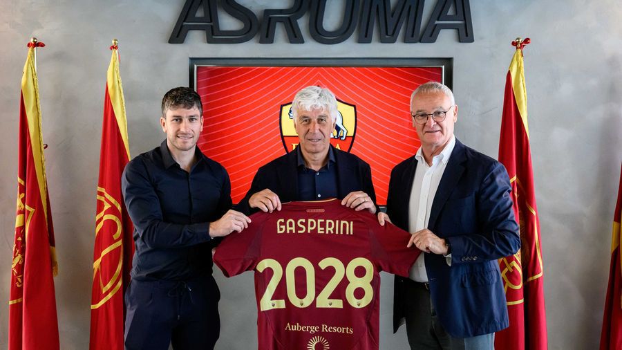 Gian Piero Gasperini a fost prezentat oficial la AS Roma, cu care a semnat până în 2027 Marea vânzoleală: Chivu și ceilalți 11!