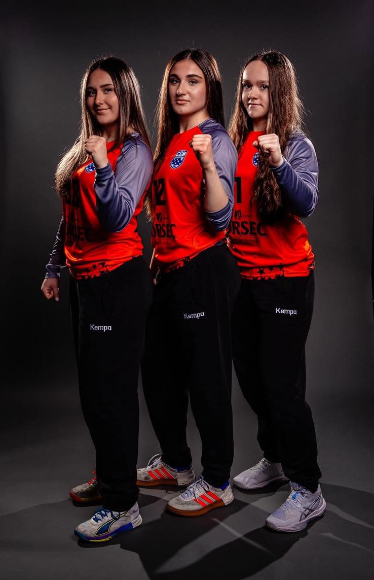 Portarii lui CSM, de la dreapta la stânga: Aisha Ametcea, Alexia Chiru și Alessia Iordache